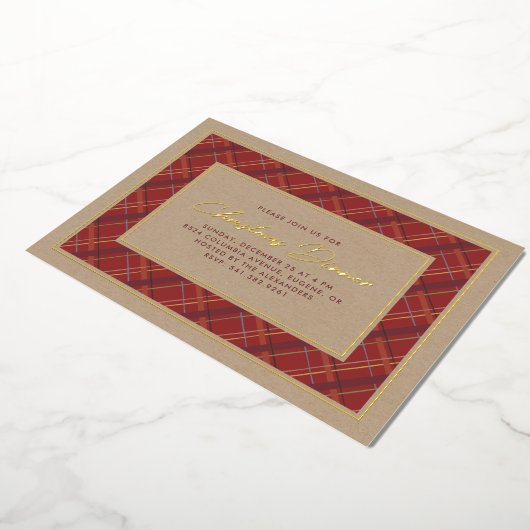 Folie Winterspelen kerstfeest uitnodiging (Gedraaid)