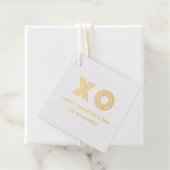Folie XO Valentijnsdag Foto Gift Label (Met doos)