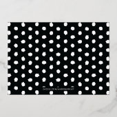 Folie XOXO Heart Valentijnsdag Kaart - zwart (Achterkant)