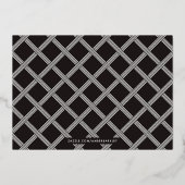 Folie XOXO Valentijnsdag Fotokaart - zwart Folie Uitnodiging (Achterkant)