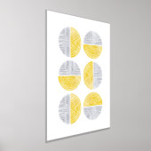Folie Yellow Circle geometrische kunst print Poste (Laagn)