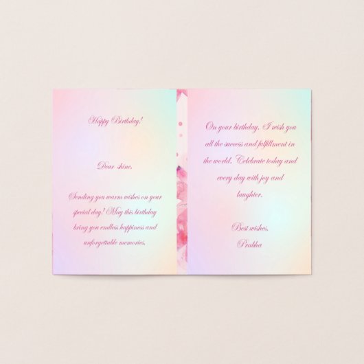 Foliekaart Folie Kaarten (Binnen)