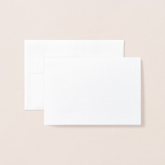 Foliekaart Folie Kaarten (Voorkant met envelop)