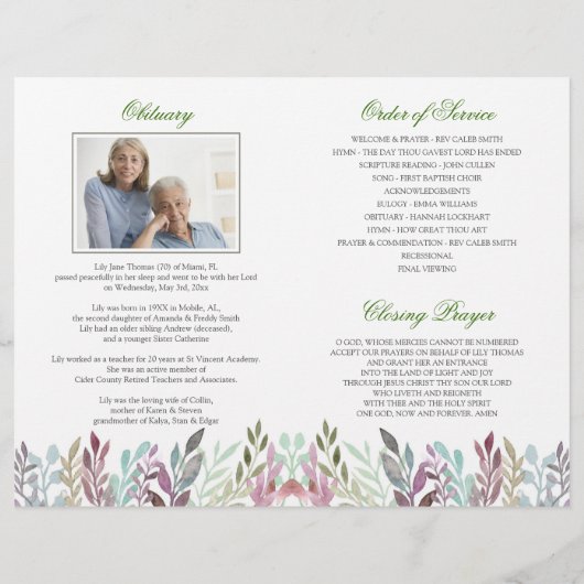 Foliereservicefraferprogramma voor waterkleurstof flyer (Achterkant)