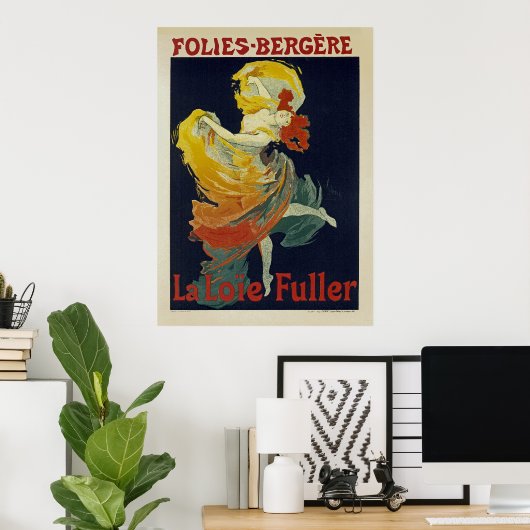 Folies Berger ~ La Loie Fuller Poster (Thuiskantoor)