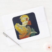 Folies Berger ~ La Loie Fuller Vierkante Sticker (Envelop)