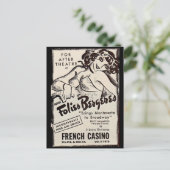 Folies Bergere ad 1930 Briefkaart (Staand voorkant)