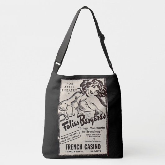 Folies Bergere ad 1930 Crossbody Tas (Achterkant)