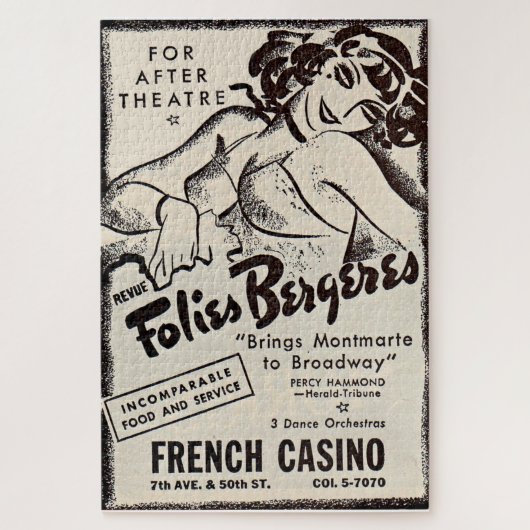 Folies Bergere ad 1930 Legpuzzel (Verticaal)