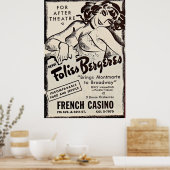 Folies Bergere ad 1930 Poster (Keuken)