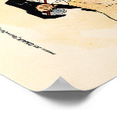 FOLIES BERGERE Emilienne Paris Old Jules Cheret Poster (Hoek)