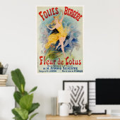 Folies Bergère "Fleur de Lotus" Reclame 1893 Poster (Thuiskantoor)