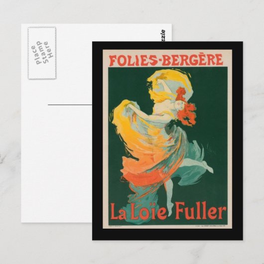 Folies-Bergere  Frans Poster Briefkaart (Voorkant / Achterkant)