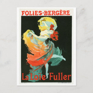 Folies-Bergère La Loie Fuller, Jules Chéret Briefkaart