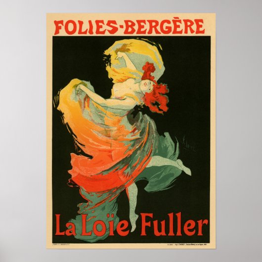 Folies Bergere La Loie Fuller Poster (Voorkant)