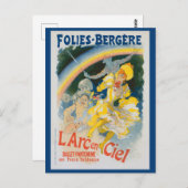 Folies Bergère - L'arc en ciel - Chéret Briefkaart (Voorkant / Achterkant)