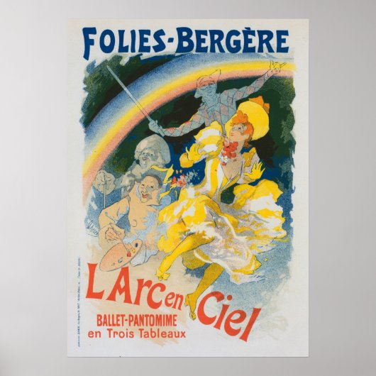Folies Bergère - L'arc en ciel - Jules Chéret 1893 Poster (Voorkant)