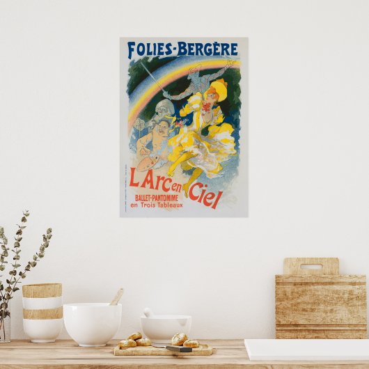Folies Bergère - L'arc en ciel - Jules Chéret 1893 Poster (Keuken)