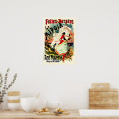 FOLIES BERGERE LE MIROIR Cheret  Frans Poster (Keuken)