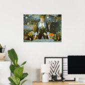 Folies-Bergere van Edouard Manet Poster (Thuiskantoor)