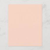 Foliet met roze waterverf. Modern Wedding I Flyer (Achterkant)