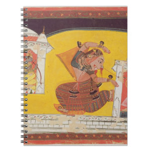 Folio 27 Laksmama snijdt de neus van Surpanakha in Notitieboek