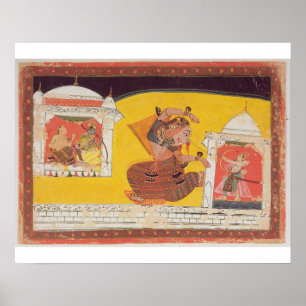 Folio 27 Laksmama snijdt de neus van Surpanakha in Poster