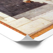 Folio.38a Een Mogul prins in een moskee die Frida  Poster (Hoek)