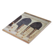 Folio.38a Een Mogul prins in een moskee die Frida  Tegeltje (Zijkant)