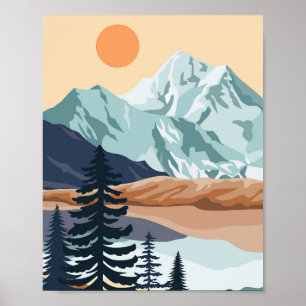 Foliumlijntekening Poster