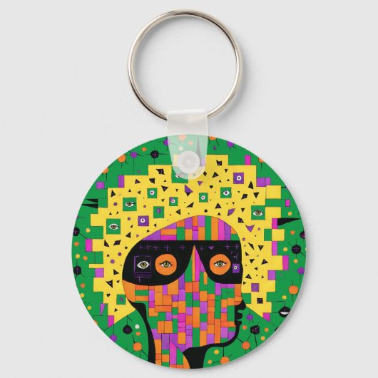 Folk 001 Nancy Sleutelhanger (Voorkant)