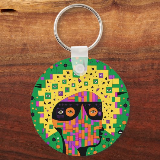 Folk 001 Nancy Sleutelhanger (Voorkant)