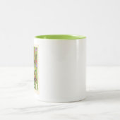 Folk Art Angel met Dove Tweekleurige Koffiemok (Center)