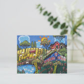 FOLK ART Apple Blossom BY LORI EVERETT Briefkaart (Staand voorkant)
