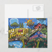 FOLK ART Apple Blossom BY LORI EVERETT Briefkaart (Voorkant / Achterkant)