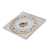 Folk Art Bird Tegeltje (Zijkant)