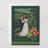 Folk Art Birds Foto Vakantie Kaart (Voorkant)