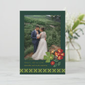 Folk Art Birds Foto Vakantie Kaart (Staand voorkant)