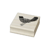 Folk Art Blackbird Rubberstempel (Stempel)