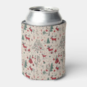 Folk Art Blikkoeler | Kerst Drink Koozie (Blikje Voorkant)