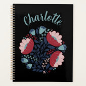 Folk Art Bloemen in volle bloei Planner (Voorkant)