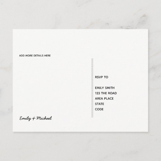 Folk Art Bloemen Rooster RSVP Uitnodiging Briefkaart (Achterkant)