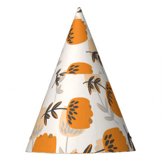 Folk Art Bloemen Scandinavische stijl Feesthoedjes