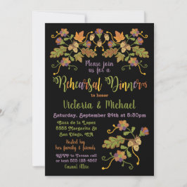 Folk Art Borduurwerk Herfst Herfst Repetitie Diner Kaart