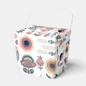 Folk Art Botanisch naadloos patroon Bedankdoosjes (Voorkant Zijde)