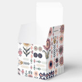 Folk Art Botanisch naadloos patroon Bedankdoosjes (Geopend)