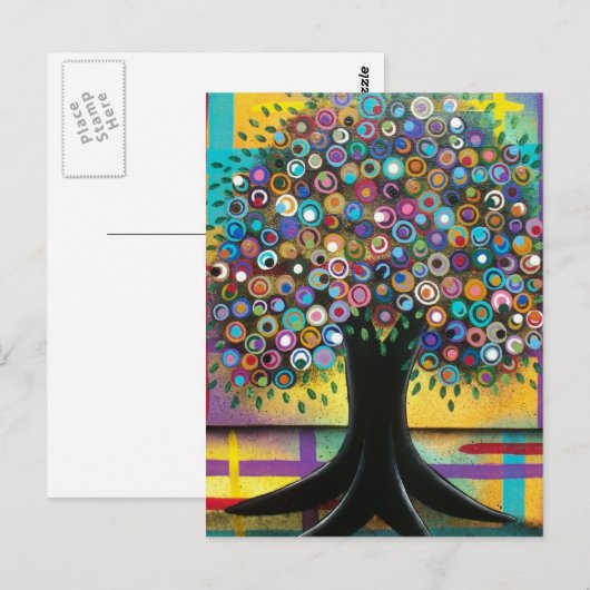 FOLK ART Burnt Desires BY LORI EVERETT postcard Briefkaart (Voorkant / Achterkant)