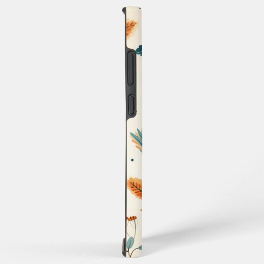 Folk Art Butterflies with Teal and Terracotta Samsung Galaxy Hoesje (Rechterkant)