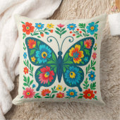 Folk Art Butterfly (2)  Kussen (Deken)