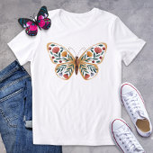 Folk Art Butterfly Shirt met bloemenvleugels